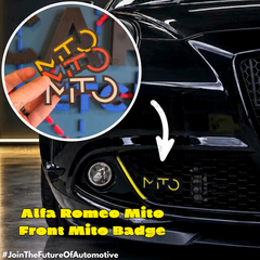 Alfa Romeo MiTo Front Grille Badge – White, Red or Yellow