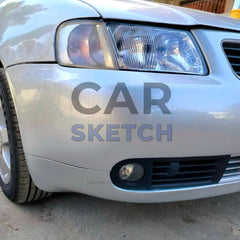 Audi A3 8L Facelift Front Bumper Right Grille * 8L0 807 490 C *