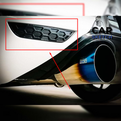 Seat Leon 1P Force/Cupra - Seat Ibiza 6L Rear Bumper Honeycomb Reflector Delete Set