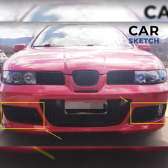 Seat Leon 1M Cupra Front Bumper Grilles * No Fog Light Holes *