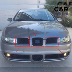 Seat Leon 1M FR Front Upper Honeycomb Grilles