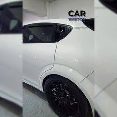 Seat Leon 1P Rear Quarter Window Louvers/Trim