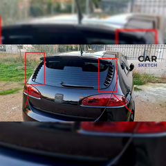 Seat Leon 1P Trunk Louvers/Trim (Facelift & Pre-Facelift)