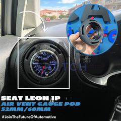 Seat Leon 1P Air Vent Gauge pod for 52mm - 60mm/62mm