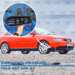 Audi A3 8L Facelift Front Bumper Right Grille No Fog Light Hole * 8L0 807 490 A *