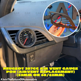60mm Peugeot 207 dashboard gauge pod