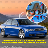 Audi RS4 / S4 / A4 B6 B7 Center Gauge Pod for 4x 52mm Gauges