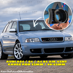 Audi RS4 / S4 / A4 B5 Βάση Οργάνου Αεραγωγού 52mm / 60-62mm