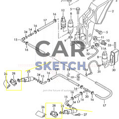 Audi S4 B6 Οδηγός Πλυστικής Φαναριών * 8E0 807 788 A - 8E0 807 787 A *