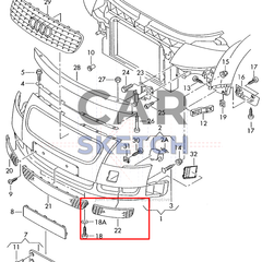 Audi TT 8N MK1 Lower Bumper Grilles * 8N0 807 681 A - 8N0 807 682 A *