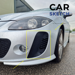 Seat Leon 1PL Linea R/BTCC Front Bumber Grille * 1PL 807 225 - 1PL 807 226 9B9 *