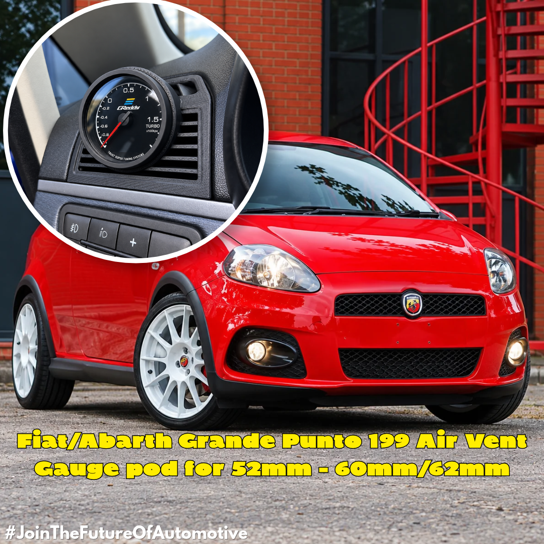 Fiat Abarth Grande Punto 199 air vent gauge pod for 52mm or 60mm/62mm gauges