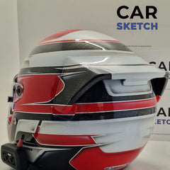Rear spoiler For Bell Helmets RS3/RS3K/GP3/RS7/RS7K