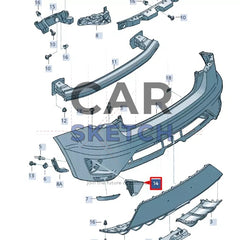 Seat Ibiza 6J Cupra Rear Bumper Side Grilles * 6JL 807 297 - 6JL 807 298 *