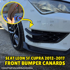 Seat Leon 5F Cupra Front Bumper Canards / Aero Fins Set (2012–2017)