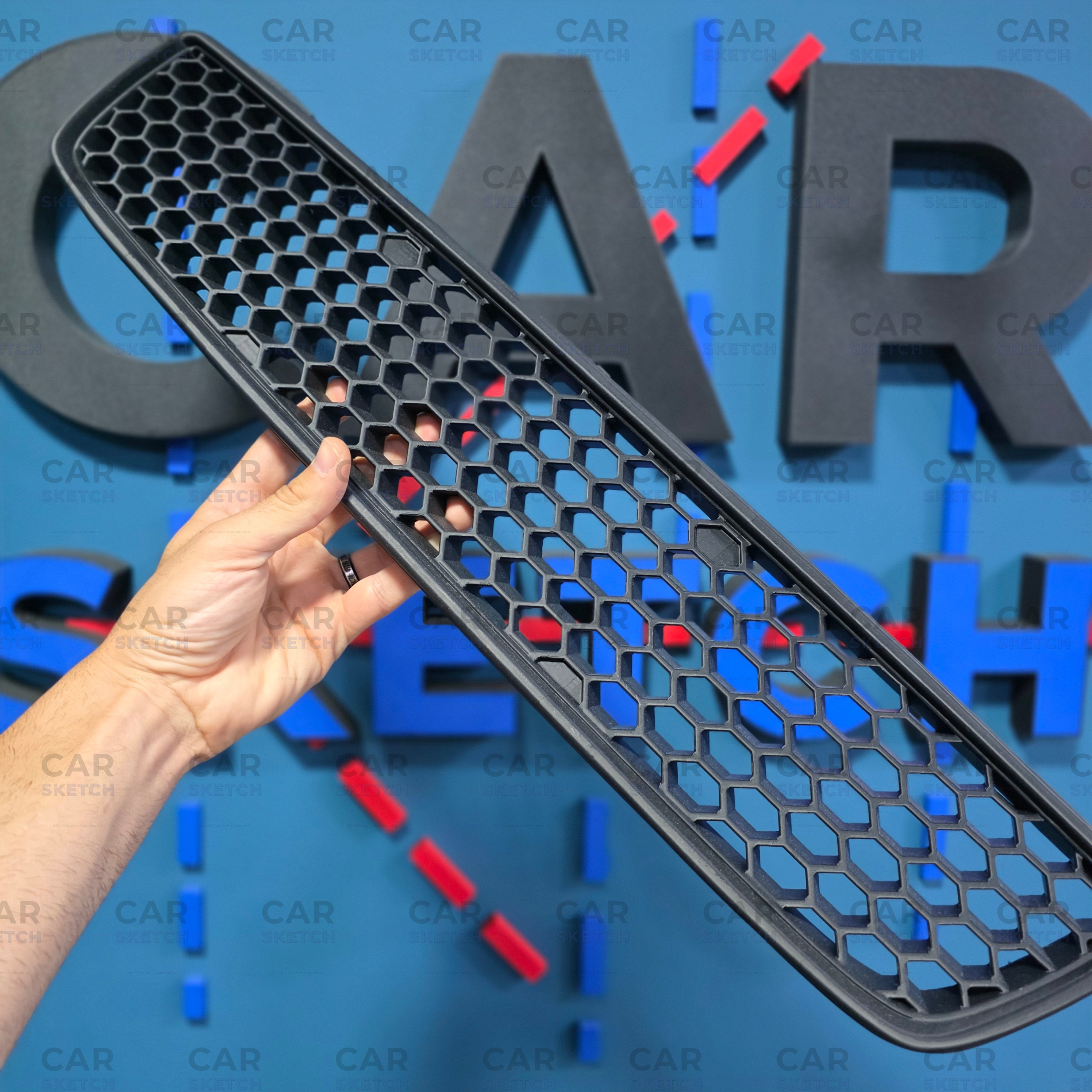 Stealth black trim honeycomb grille for Audi 8L