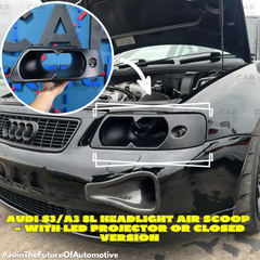 Audi S3/A3 8L Air Scoop Προβολέα – Με ή Χωρίς LED Projector