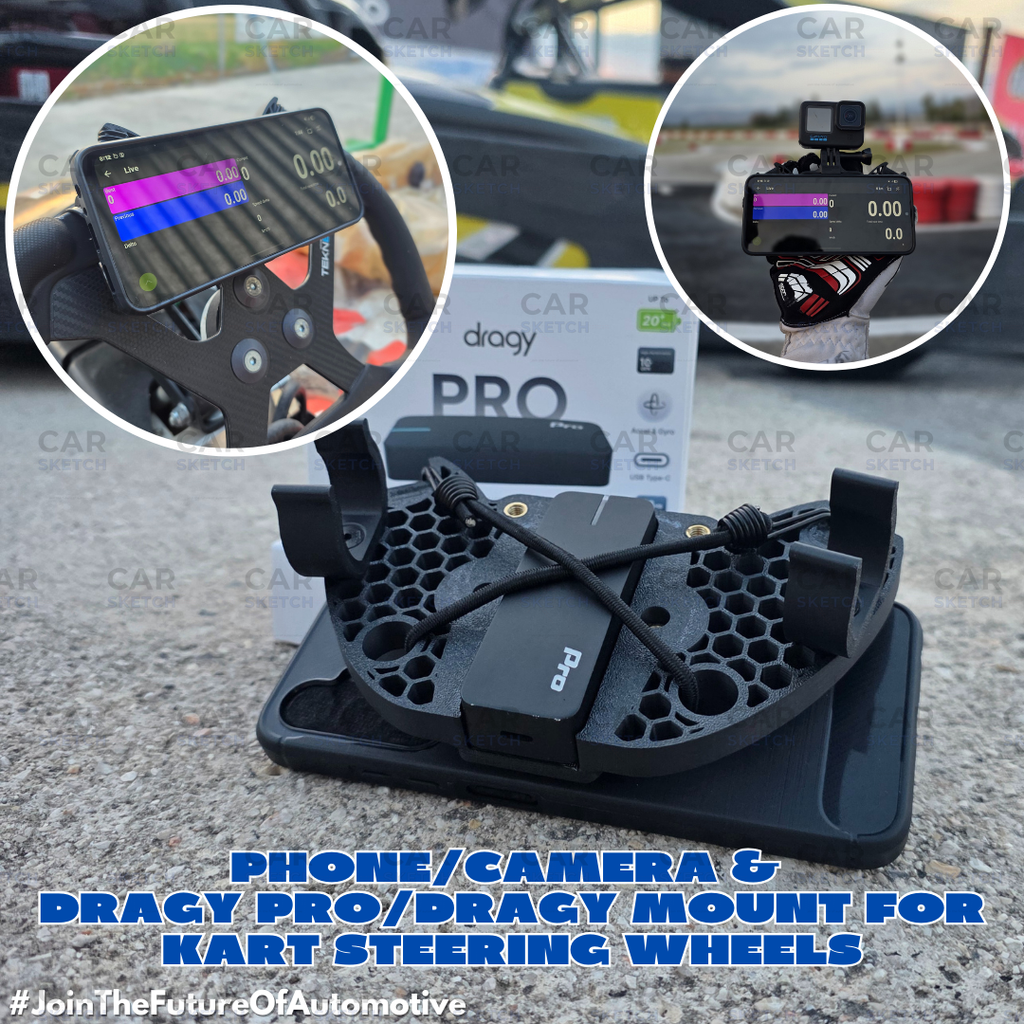 Pro Karting Multi-Mount – Phone, Camera Dragy Official Partner