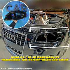 Audi A3 / S3 8P Prefacelift (2003–2008) Headlight Air Scoop με LED Φως – OEM Εφαρμογή