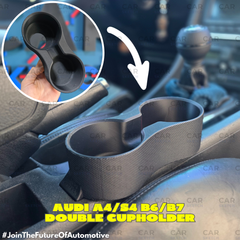 Audi A4/S4 B6/B7 Double Cup Holder – Center Console Fit with Lighter Plug Hole