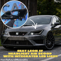 Seat Leon 5F Headlight Air Scoop με LED Φως