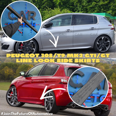 Peugeot 308 T9 / MK2 GTI–GT Line Look Side Skirts – Left / Right / Set