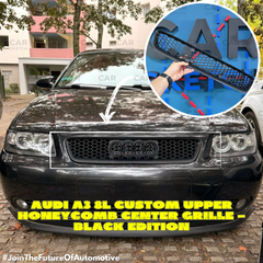 Audi A3 8L Custom Upper Honeycomb Center Grille – Black Edition