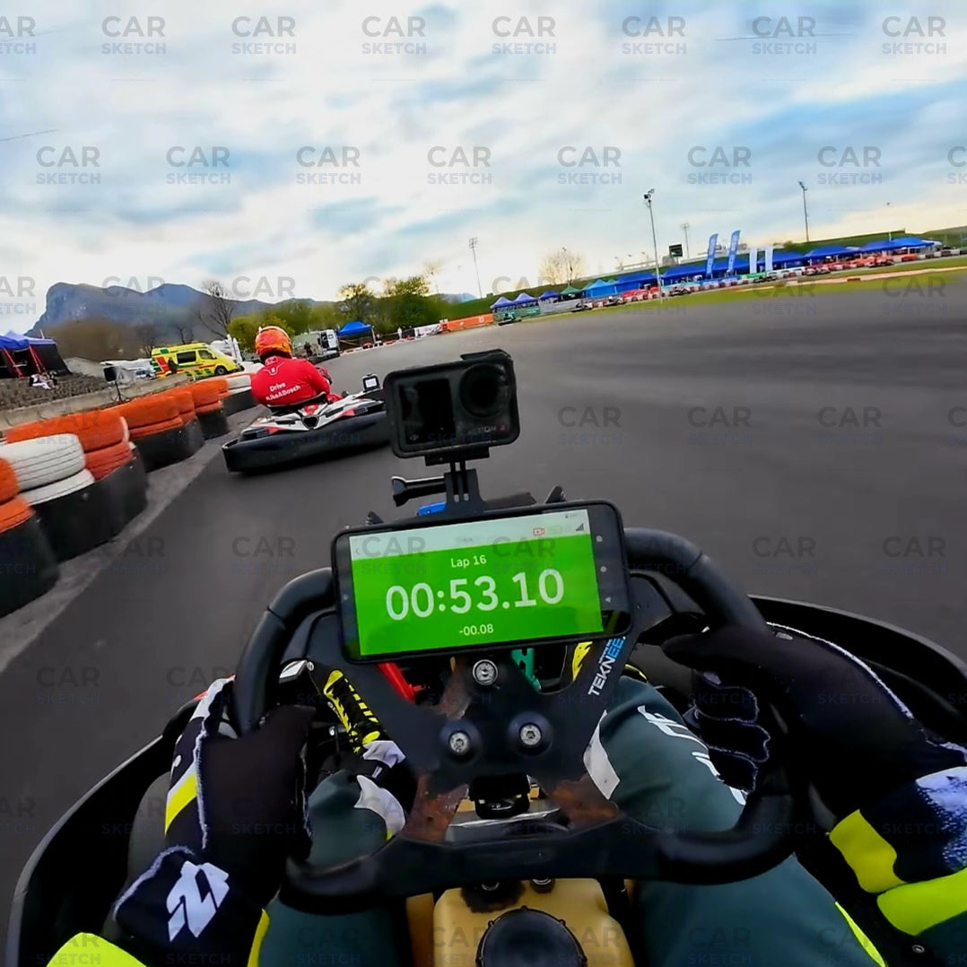 Karting Phone Mount – Camera & Racebox Compatible (Official Racebox Partner)